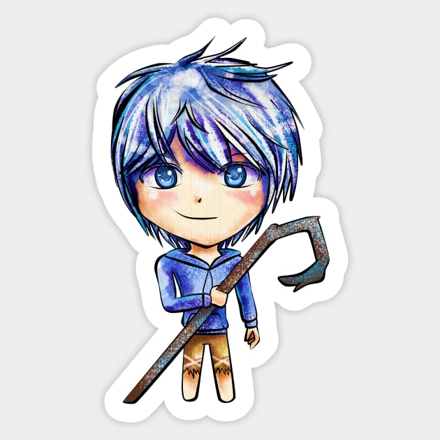 Jack Frost Sticker by Yennie Fer (FaithWalkers)